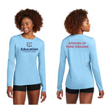 Education Champions Ladies Long Sleeve Performance Crew-neck
