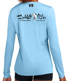 Schlitt Long Sleeve Women’s V-neck and Crew performance shirts