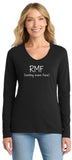 Mane Street RMF Long Sleeve Soft Cotton Shirt V-Neck