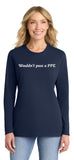 Mane Street PPE Long Sleeve Soft Cotton Shirt Crew Neck
