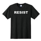 RESIST Men’s Short Sleeve Soft Cotton Crew Neck Shirt Black