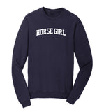 Mane Street Horse Girl Sweat Shirt Crew Neck
