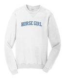Mane Street Horse Girl Sweat Shirt Crew Neck
